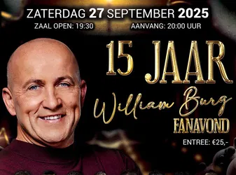 WIlliam Burg Fanavond 15 jaar