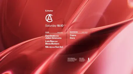 Shelter presents: CRITZ | Dan Dusty b2b Julien Simmons, Luis Ripa b2b Mees Mattern & more