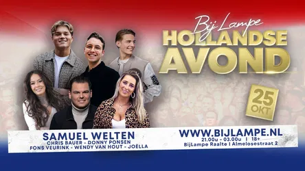 Hollandse Avond met o.a. Samuel Welten